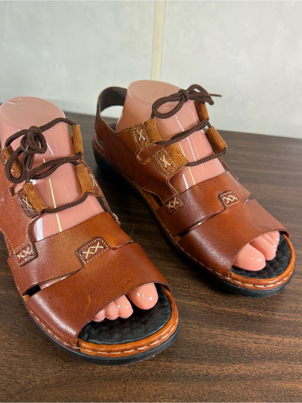 Rieker AnitiStress Sandals For Women Brown Size 42 US 10 Comfort Adjustable